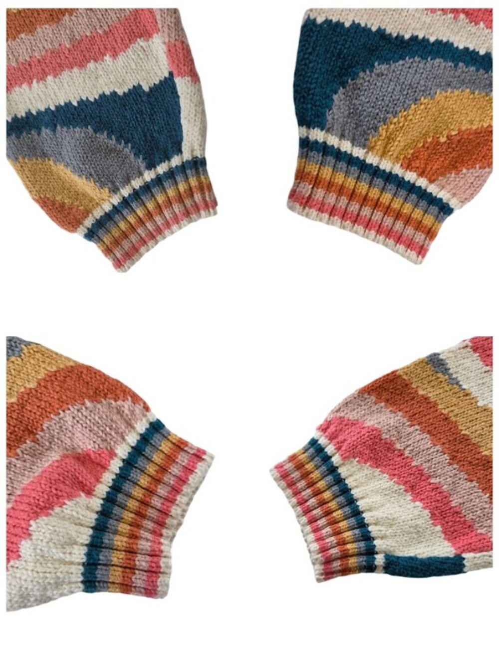 Mother The Itsy Crop Jumper Sweater Cotton Hypnotize Me Multicolor L - Picture 7 of 14